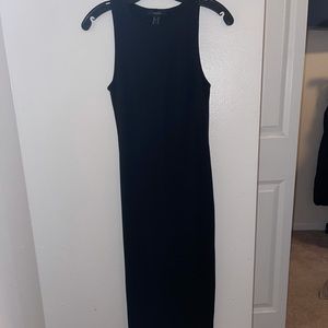 Black Dress With Slit in back